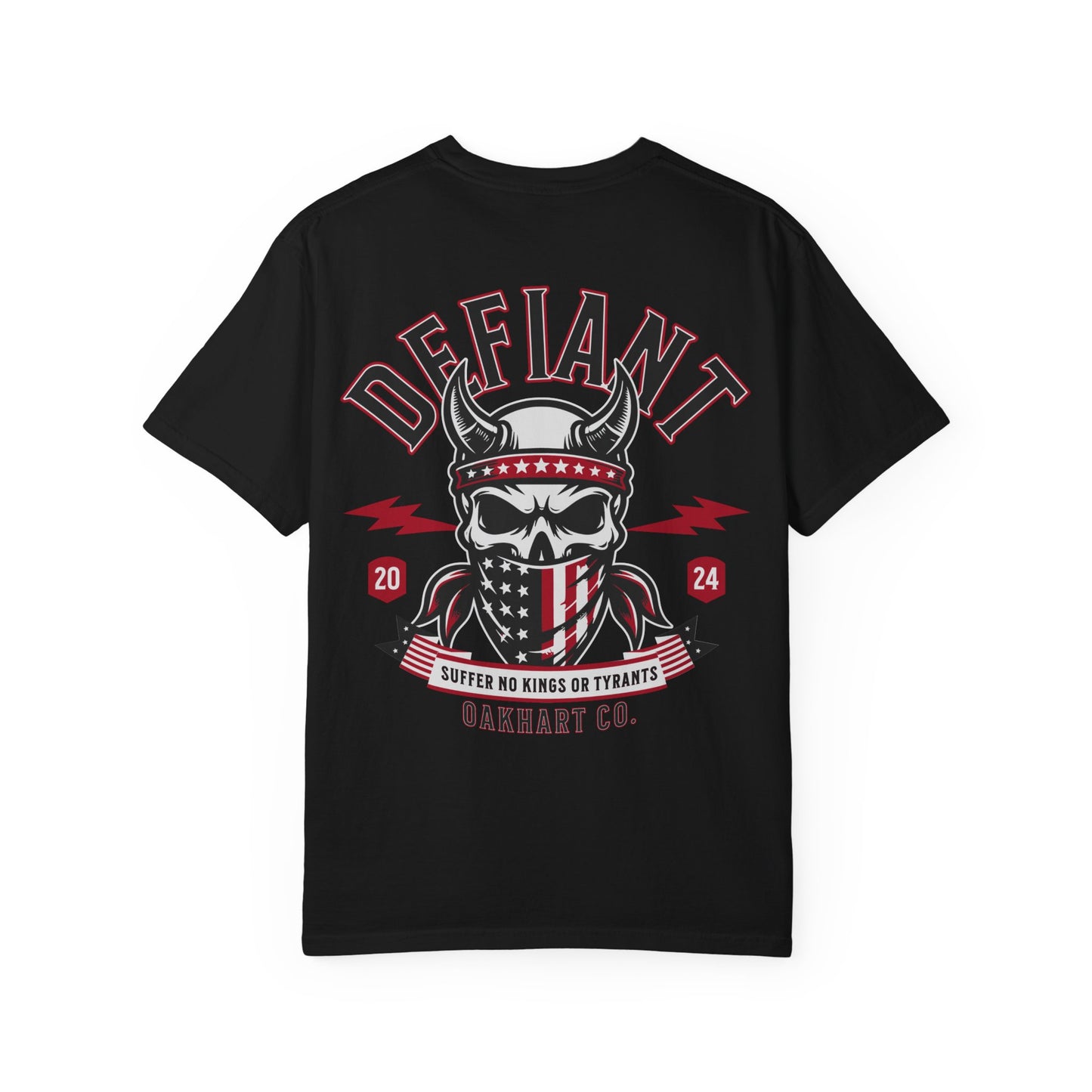 Defiant T-Shirt โ Suffer No Kings or Tyrants