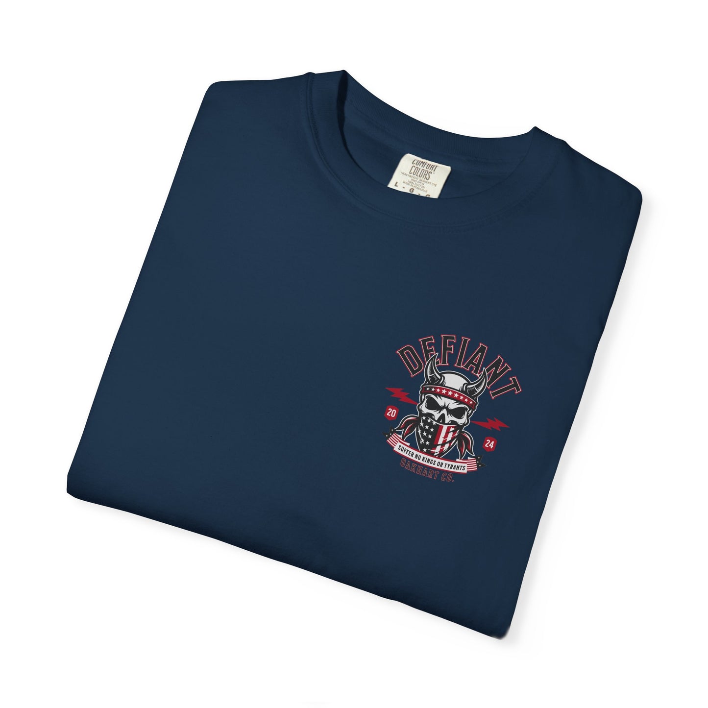 Defiant T-Shirt โ Suffer No Kings or Tyrants