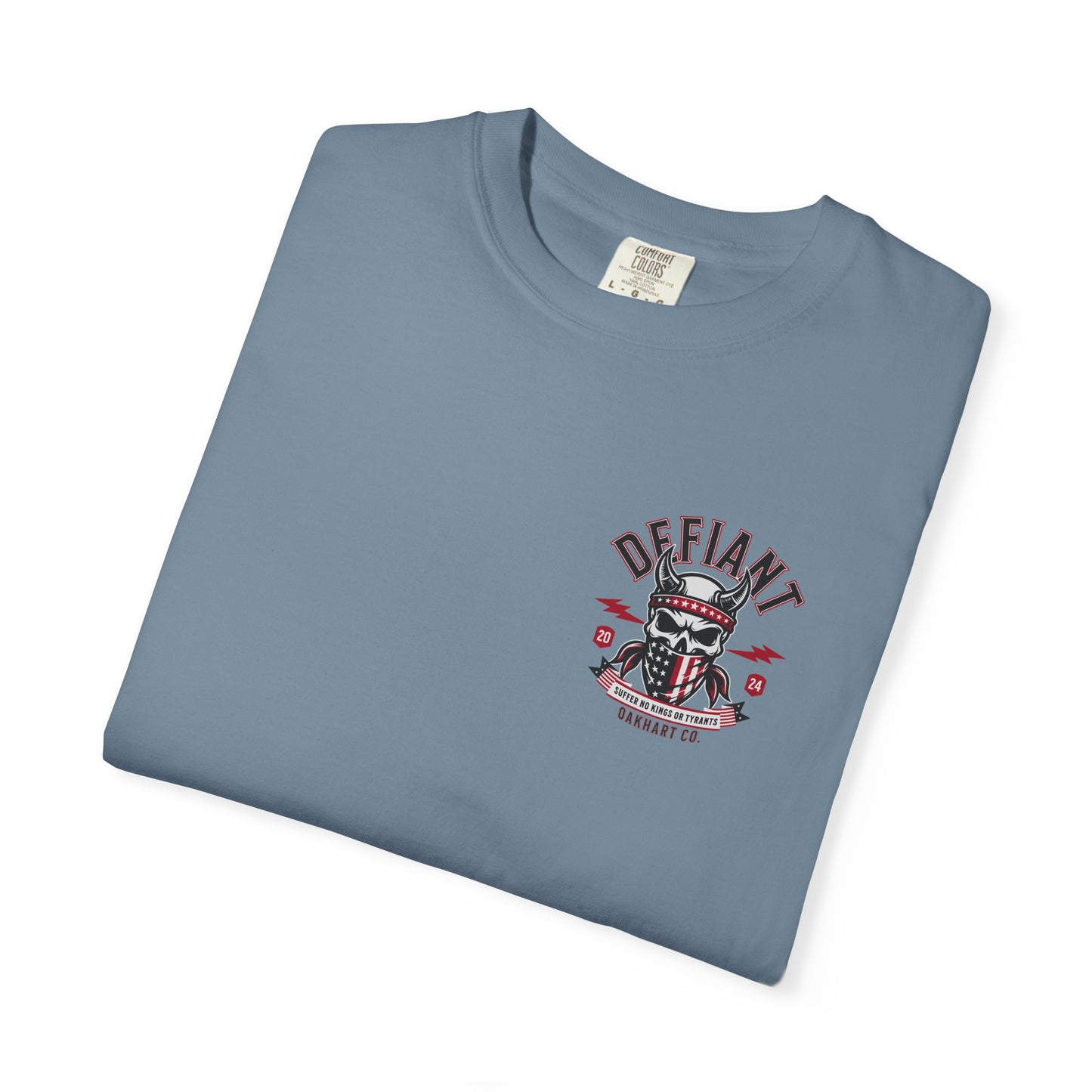 Defiant T-Shirt โ Suffer No Kings or Tyrants